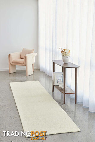 Diva Cream Runner Rug 300X80CM - CLO-EMB-CREAM-300X80