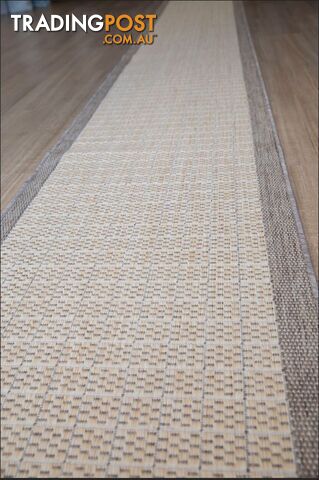 Suva Flat Woven Natural Cream 405 712 Hallway Runner Non Slip 13.5M  - 405-712