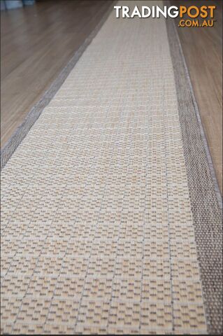 Suva Flat Woven Natural Cream 405 712 Hallway Runner Non Slip 8.5M  - 405-712