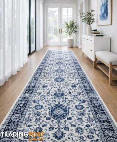 Traditional Hall Runner Verona Cream 9641 80CM Wide 2.5m - Verona 9641 Cream