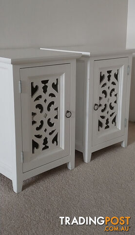 Adairs White Bedside Table $200each