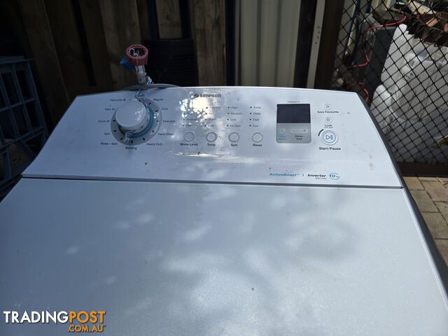 Simpson 10KG Washing Machine Model SWT 1043 With inverter and ActiveBoost