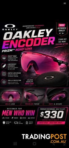 OAKLEY ENCODER PRIZM ROAD SUNGLASSES + HARD CASE