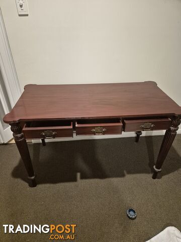 Antique Victorian Cedar 3 zzDrawer Sofa Table