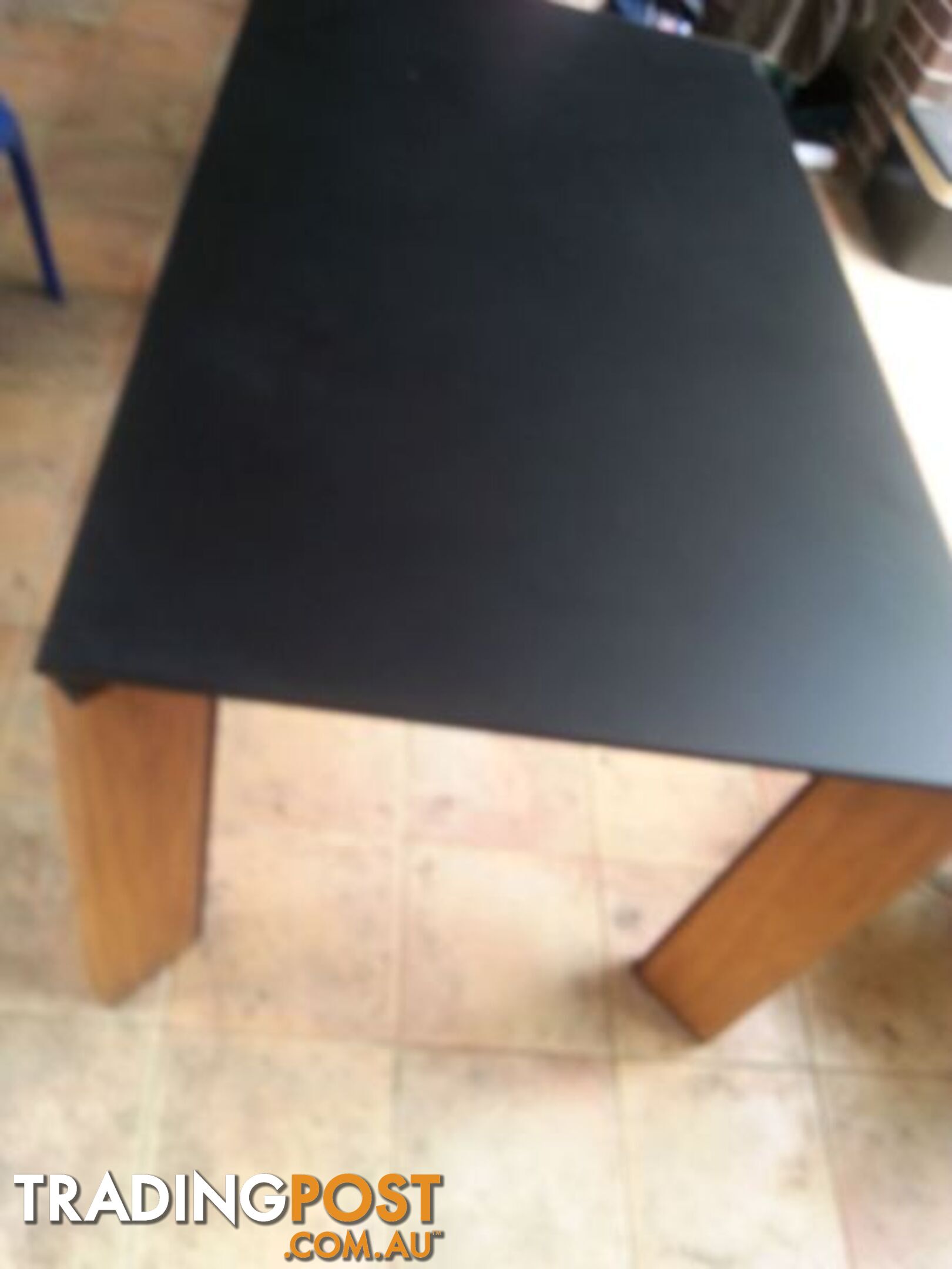 table for sale glass top with timber legs