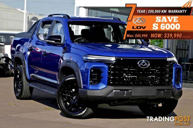 2026 LDV T60 MAX PLUS AUTO4X4MY25DUALCAB UTE
