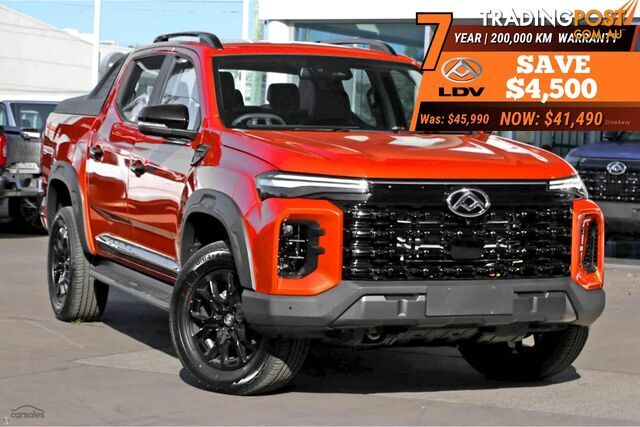 2026 LDV T60 MAX PLUS AUTO4X4MY25DUALCAB UTE