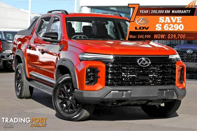 2026 LDV T60 MAX PLUS AUTO4X4MY25DUALCAB UTE