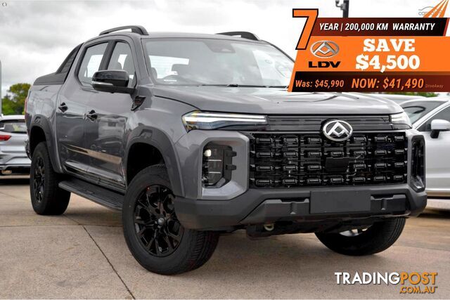 2026 LDV T60 MAX PLUS AUTO4X4MY25DUALCAB UTE