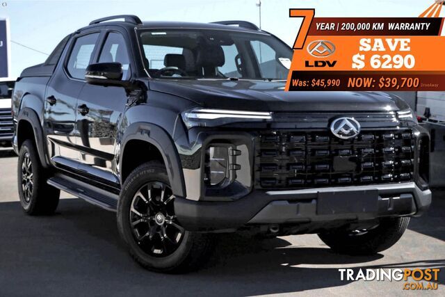 2026 LDV T60 MAX PLUS AUTO4X4MY25DUALCAB UTE