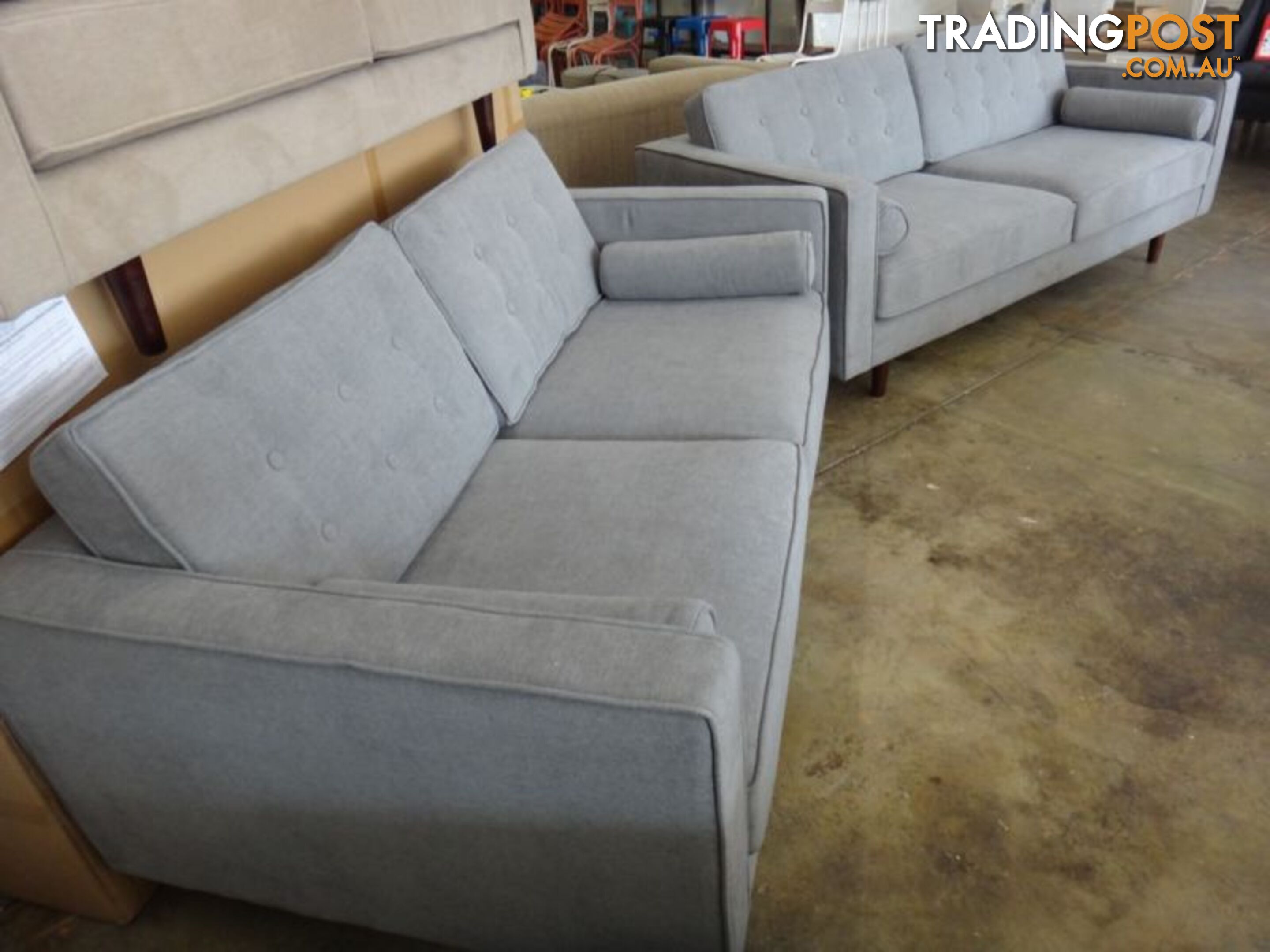 NEW RETRO SOFAS - FURNITURE DISCOUNT WAREHOUSE. $500