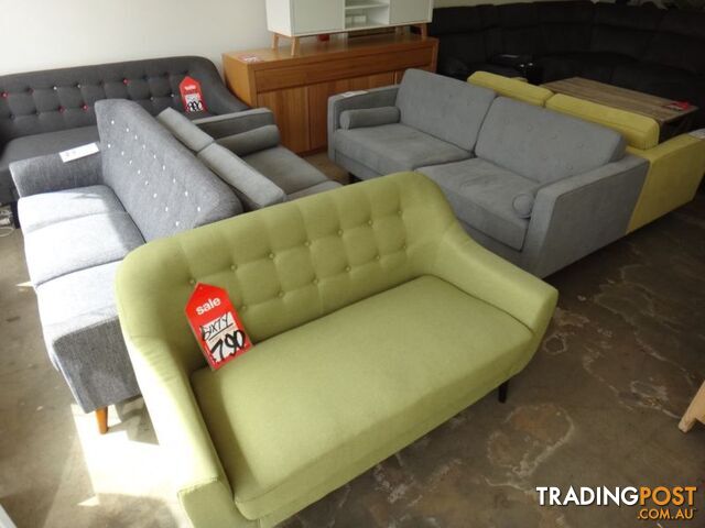 NEW RETRO SOFAS - FURNITURE DISCOUNT WAREHOUSE. $500