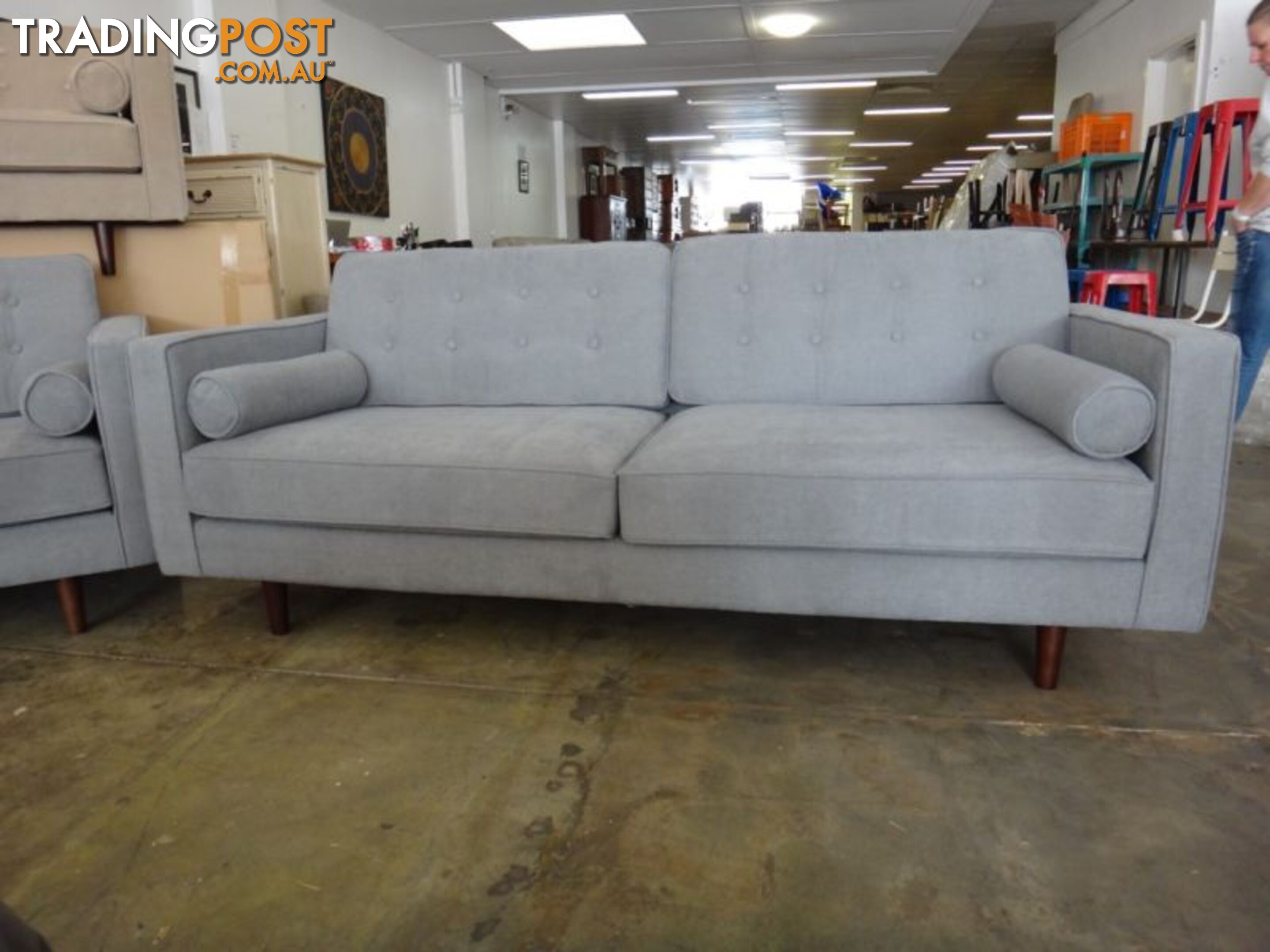 NEW RETRO SOFAS - FURNITURE DISCOUNT WAREHOUSE. $500