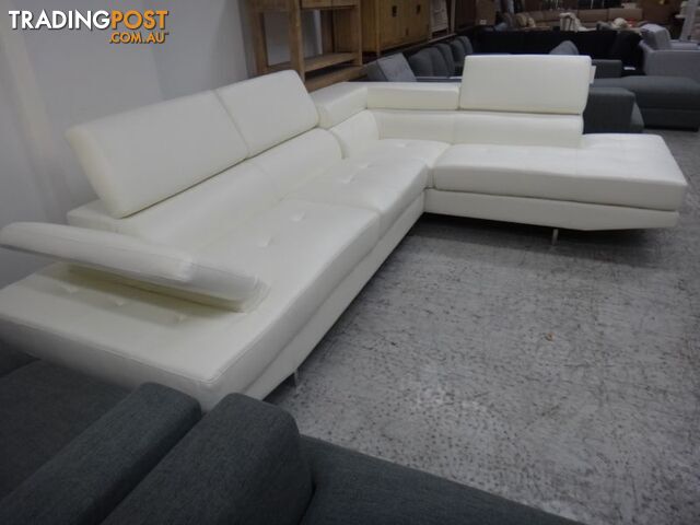 NEW ECLIPSE CORNER SOFA - 2 COLOURS BLACK & WHITE AVAILABLE