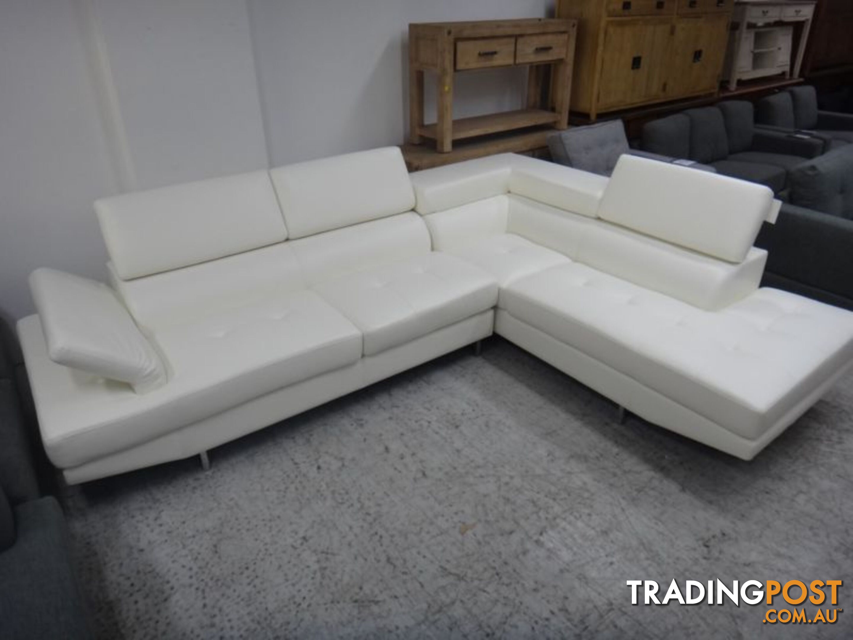 NEW ECLIPSE CORNER SOFA - 2 COLOURS BLACK & WHITE AVAILABLE