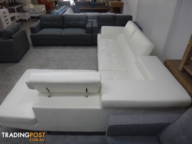 NEW ECLIPSE CORNER SOFA - 2 COLOURS BLACK & WHITE AVAILABLE