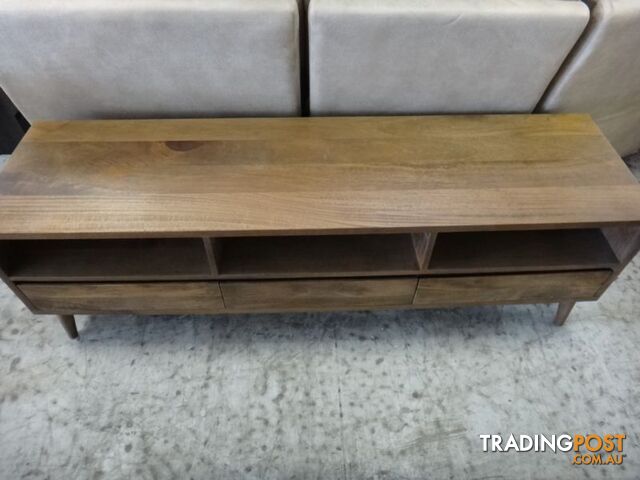 NEW RETRO TV UNIT LOWLINE ETU - SOLID MANGO WOOD