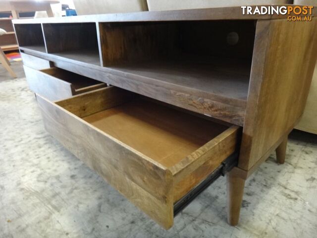 NEW RETRO TV UNIT LOWLINE ETU - SOLID MANGO WOOD