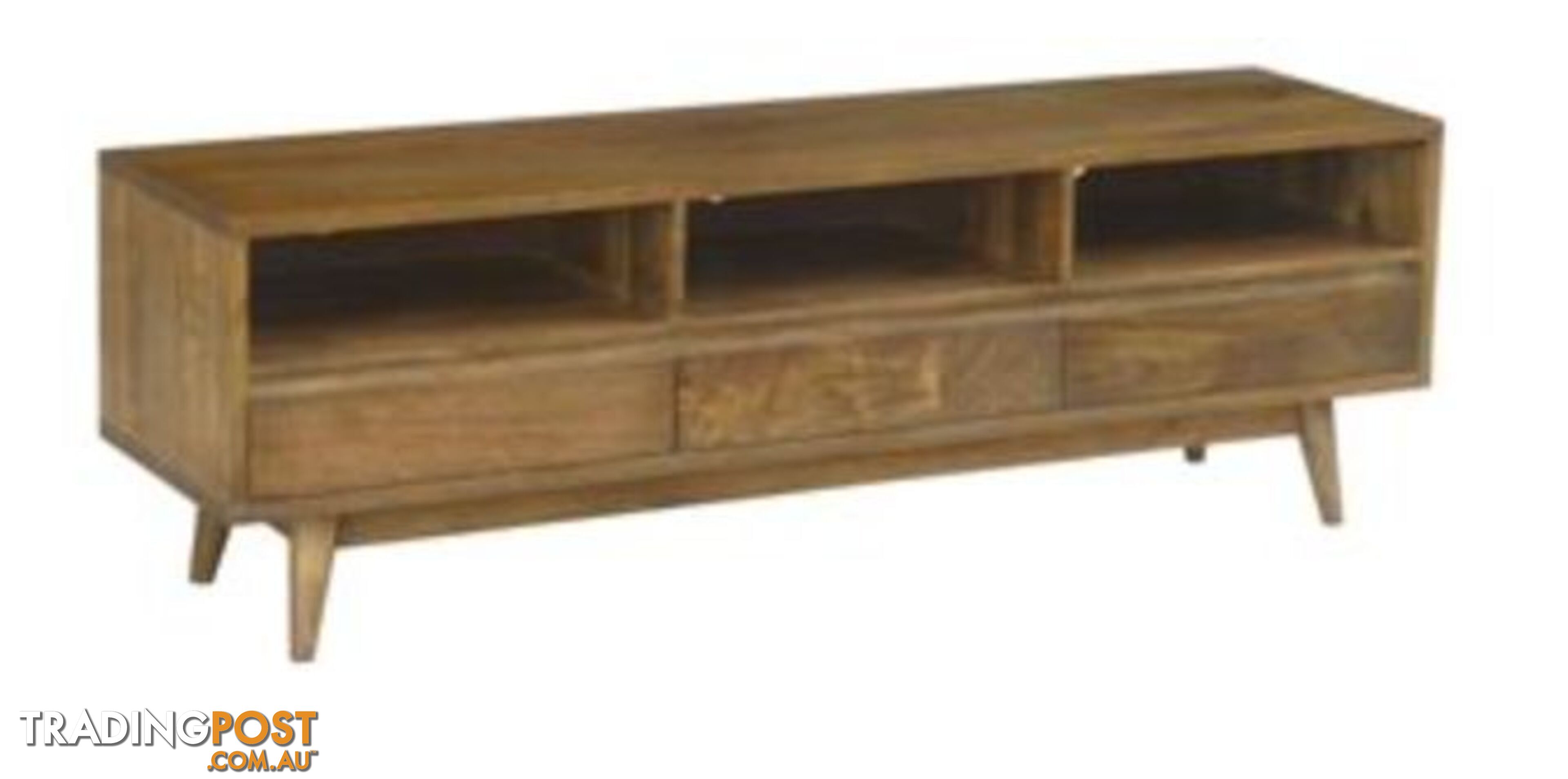 NEW RETRO TV UNIT LOWLINE ETU - SOLID MANGO WOOD