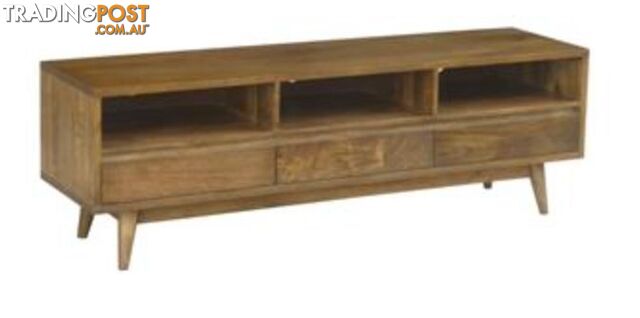 NEW RETRO TV UNIT LOWLINE ETU - SOLID MANGO WOOD