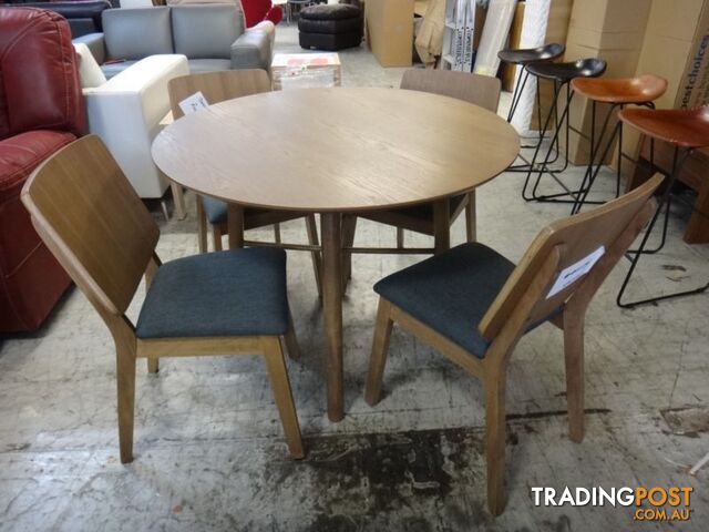 NEW DENMARK 5 PIECE DINING - DESIGNER RETRO FURNITURE SHOWROOM