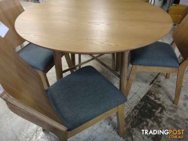 NEW DENMARK 5 PIECE DINING - DESIGNER RETRO FURNITURE SHOWROOM