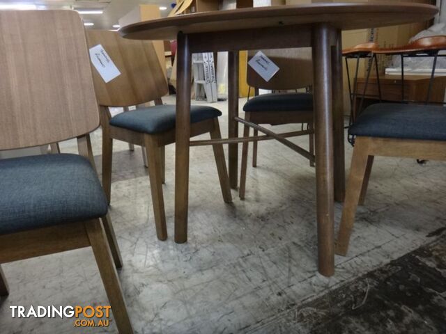 NEW DENMARK 5 PIECE DINING - DESIGNER RETRO FURNITURE SHOWROOM