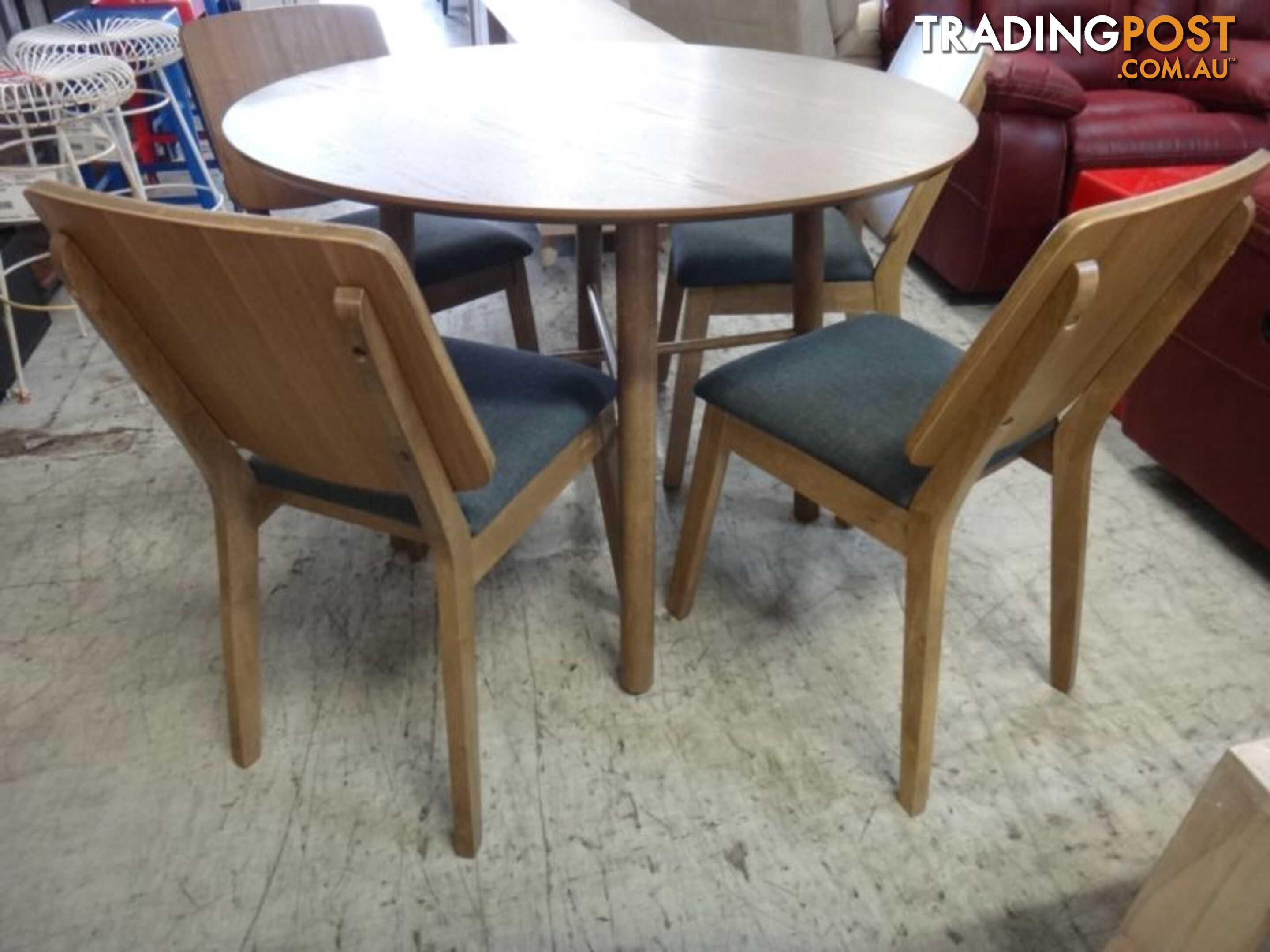 NEW DENMARK 5 PIECE DINING - DESIGNER RETRO FURNITURE SHOWROOM