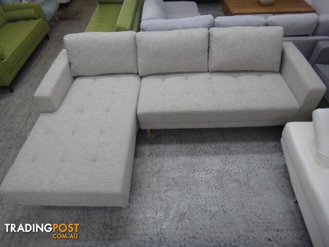 NEW CASPER 3 SEATER CHAISE - FURNITURE DISCOUNT SHOWROOM