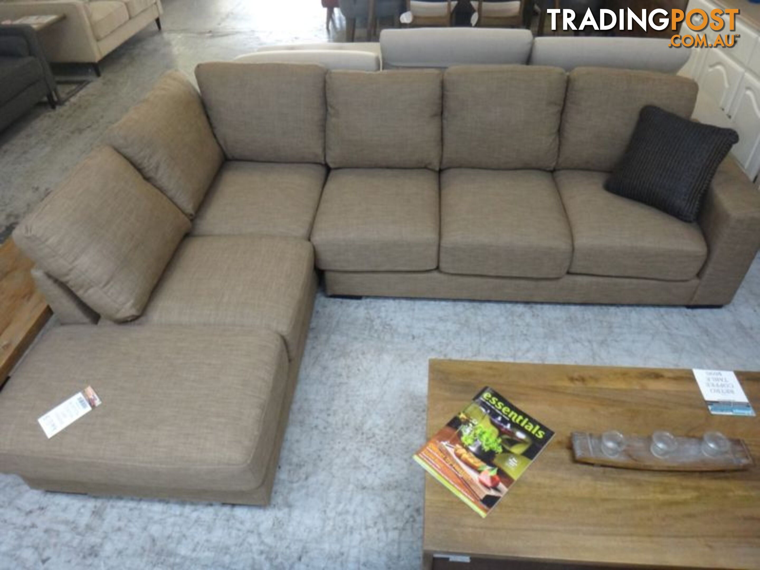 NEW BOSTON CORNER SOFA - COCOA LHF and RHF AVAILABLE