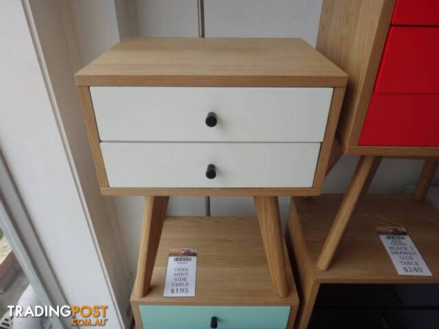 ODIN BEDSIDE TABLE - 2 & 3 DRAWER