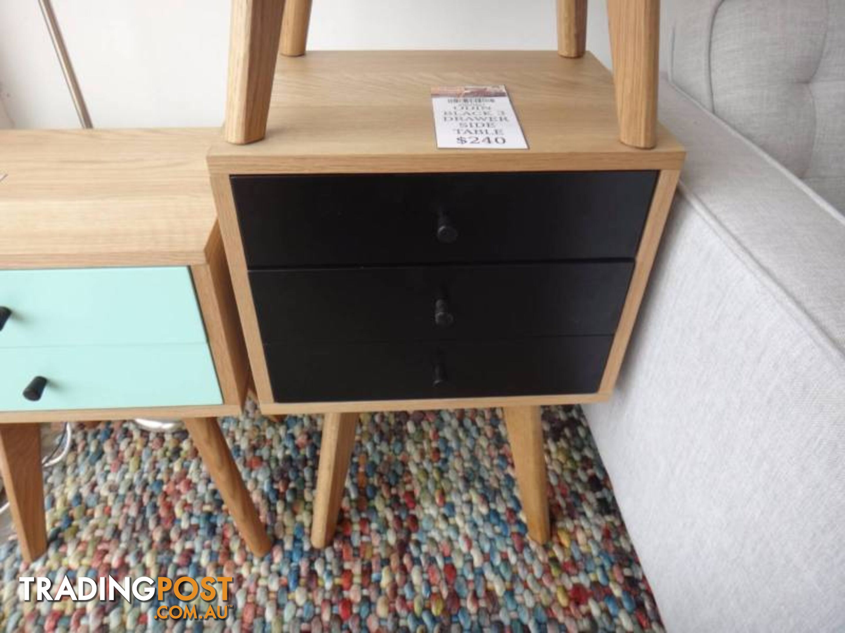 ODIN BEDSIDE TABLE - 2 & 3 DRAWER