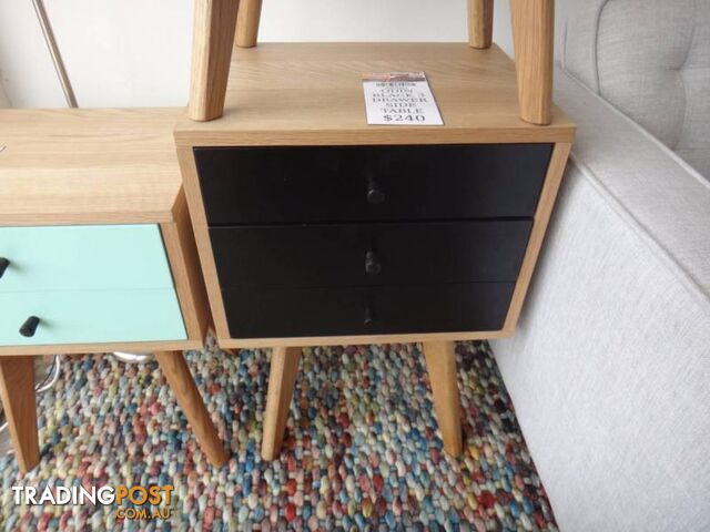 ODIN BEDSIDE TABLE - 2 & 3 DRAWER