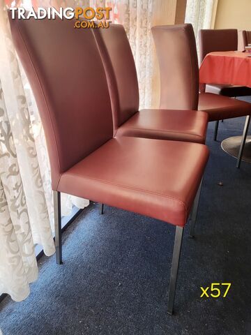 57 x red dining chairs