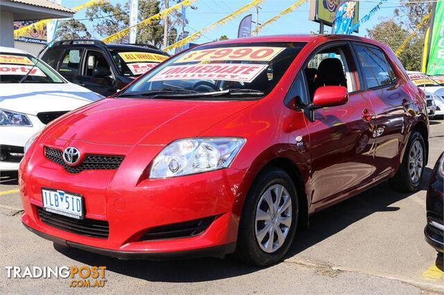 2008  Toyota Corolla Ascent ZRE152R Hatchback