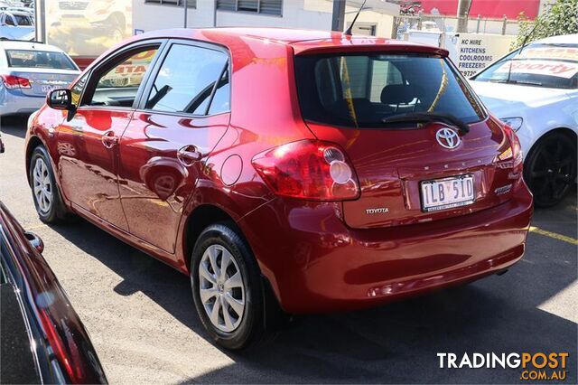 2008  Toyota Corolla Ascent ZRE152R Hatchback