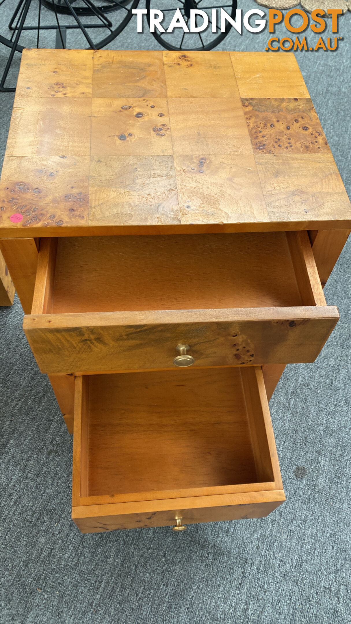 Azmi Side Table Two Drawer