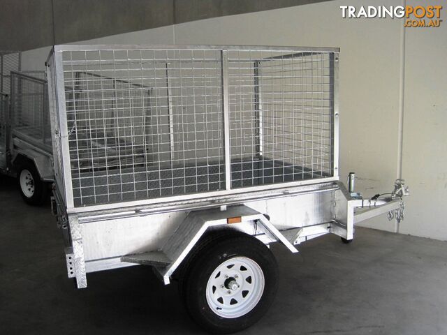 6X4 BOX  with removable cage trailer 