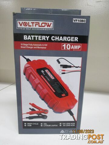 VOLTFLOW 10 AMP BATTERY CHARGER
