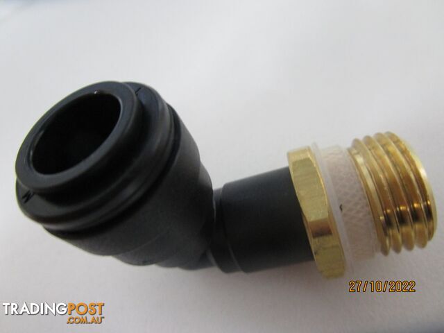JG 1/2" BRASS MALE ADAPTER W/12MM PLASTIC ELBOW - photo 3 of 3