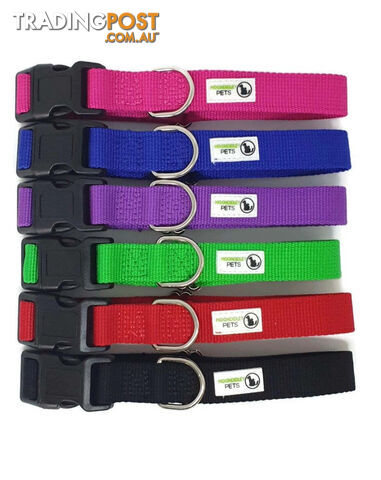 100% Pure Bamboo Fibre Dog Collar Plastic Buckle - Moondidley Pets - MDPCOLBAMLPUR