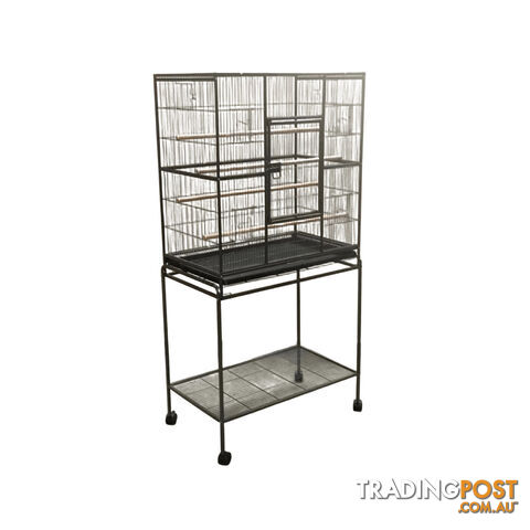 YES4PETS 161 cm Bird Cage Parrot Aviary Pet Stand-alone Budgie Perch Castor...