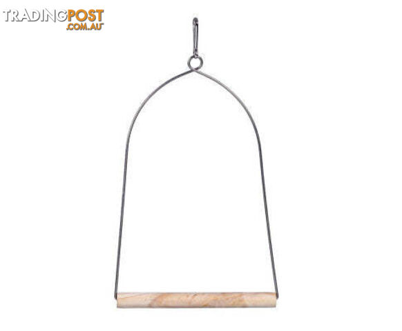 YES4PETS Bird Cage Jumbo Swing with Metal Arch Frame and Wood Perch for Canary or Pet Parrot - V278-76545-FOUR-BIRD-SWING-L