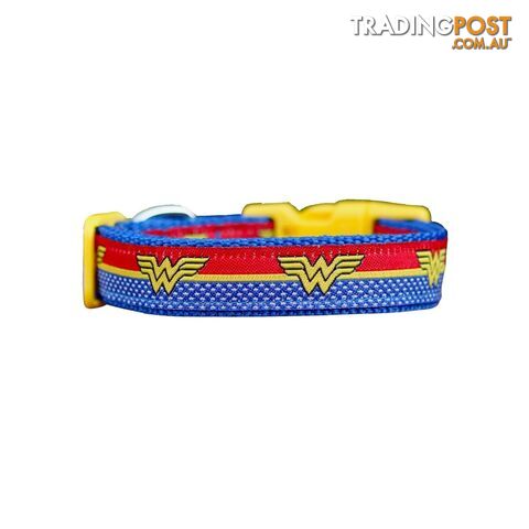 Wonder Woman Dog Collar - Hand Made by The Bark Side - TBSWONLGE