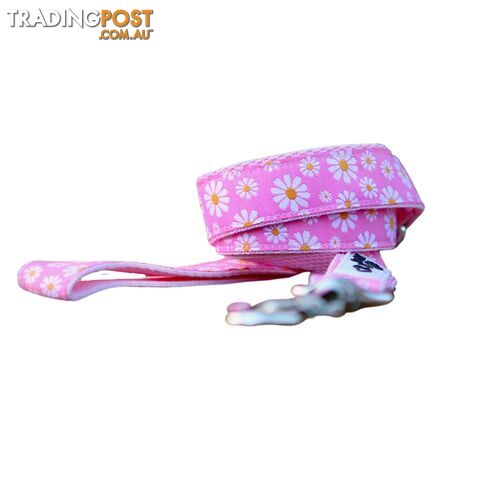 Daisy Dog Lead / Dog Leash - Hand Made by The Bark Side - TBSLDDAIPNK201.8