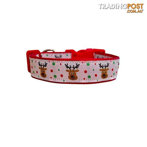 Christmas Dog Collar / Reindeer / Santa - Hand Made by The Bark Side - TBSCHRLGESNO - photo 5 of 15