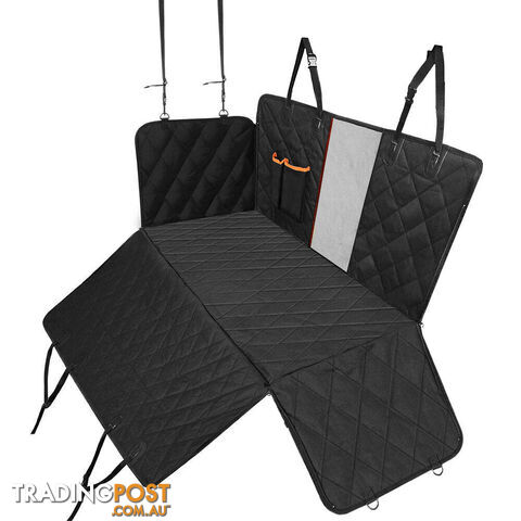 i.Pet Pet Car Seat Cover Dog Protector Hammock Back Waterproof Belt Non Slip Mat - PET-COVER-132X140-BK - photo 1 of 9