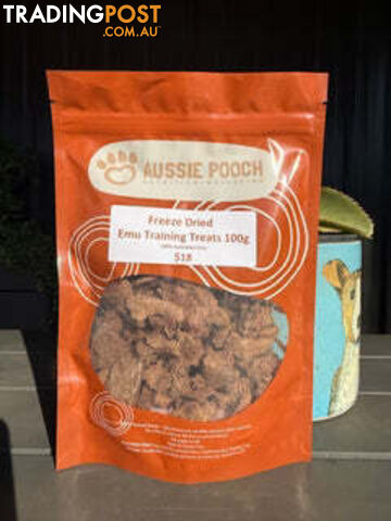 Freeze Dried Emu Training Treats 100g - Aussie Pooch - APEMUFRE