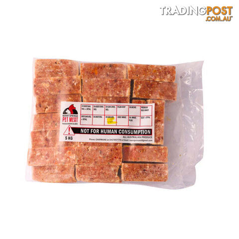5 KG YELLOW CHICKEN SARDINE VEG - Berry Springs Pet Meat - BSYELCHISAR5