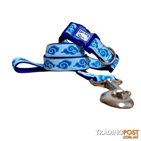 Cloud Dog Lead - Leash - Hand Made by The Bark Side - TBSLDCLDYEL251.8 - photo 4 of 6
